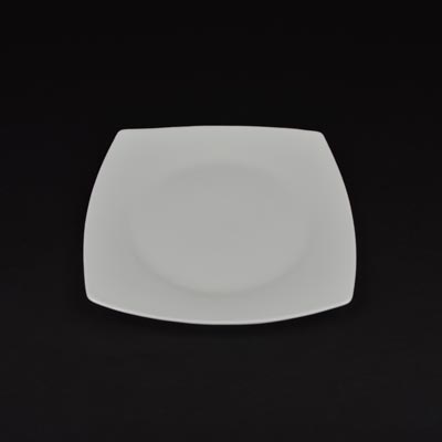 Orion White 8" Square Coupe Plate