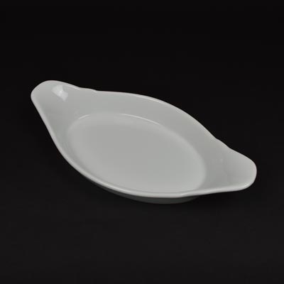 Orion White Oval Eared Dish 12"