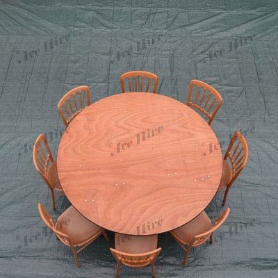 Wooden 5ft Round Table (6-8 People)
