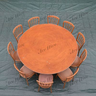 Wooden 5ft 6" Round Table (8-10 People)