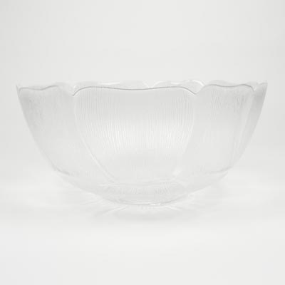 13" Glass Fleur Bowl