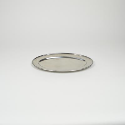 14" Stainless Steel Flat Oval Platter